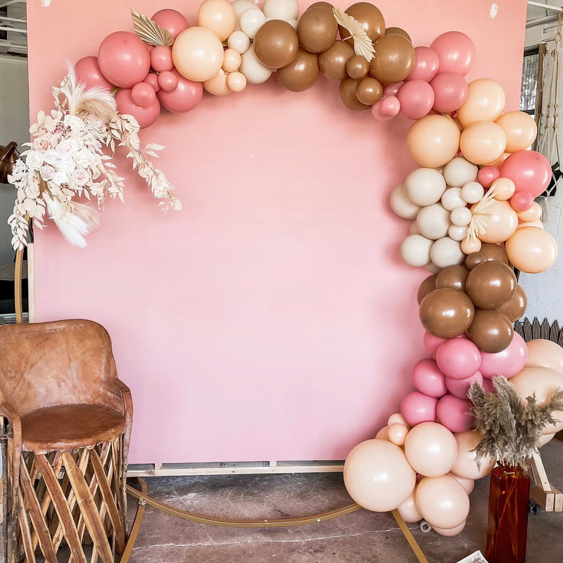 Boho Rainbow Balloon Arch - Dusty Rose Balloon Garland Kit