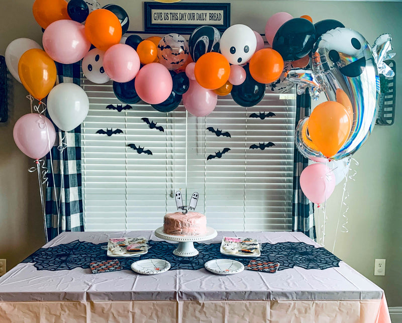 Halloween Balloon Arch - Pink and Orange Balloon Garland Kit