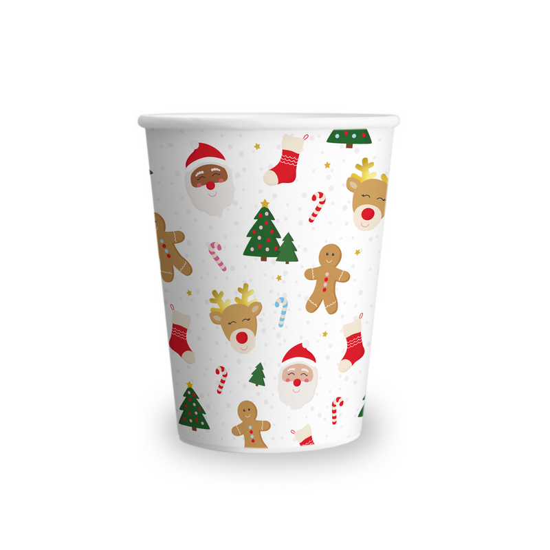 Classic Christmas Icon Cups (Set of 8)