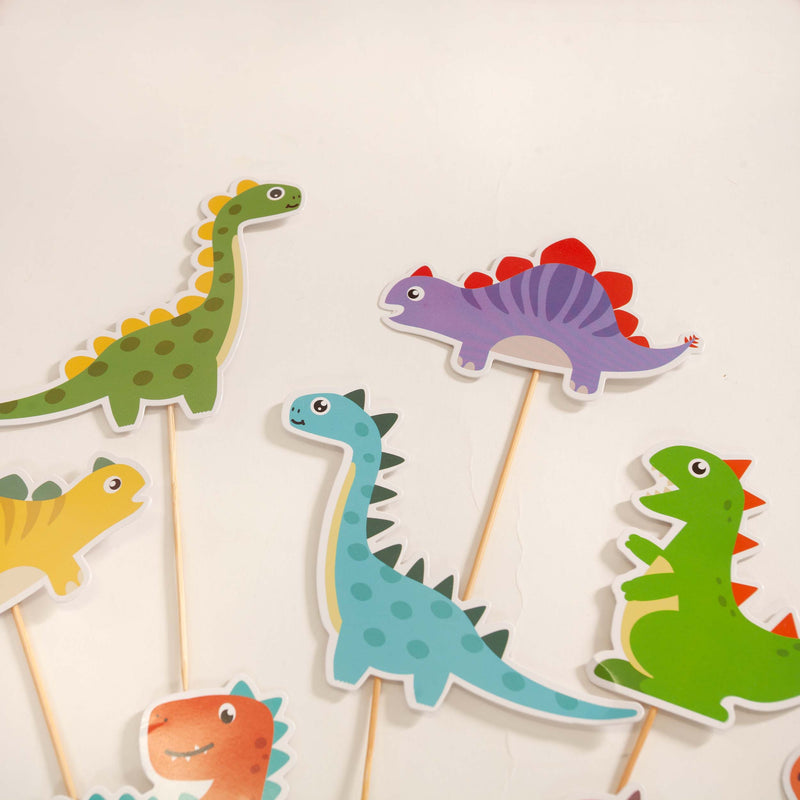 Dinosaur Party Cake Toppers (Set of 10)