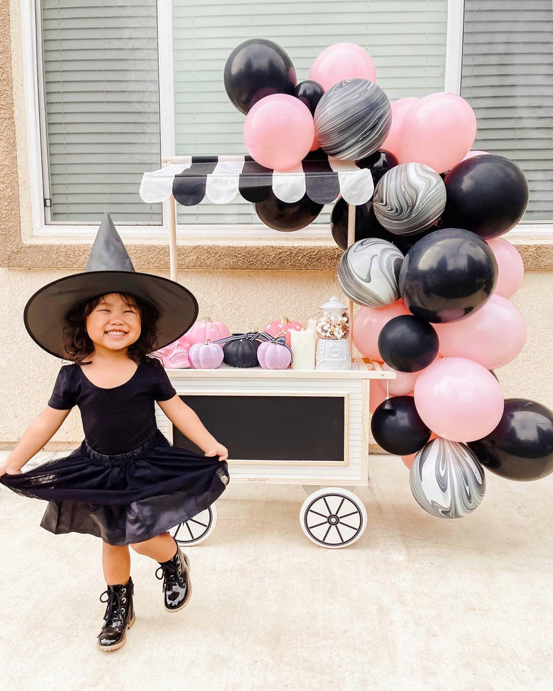 Halloween Balloon Arch - Pink & Black Balloon Garland Kit