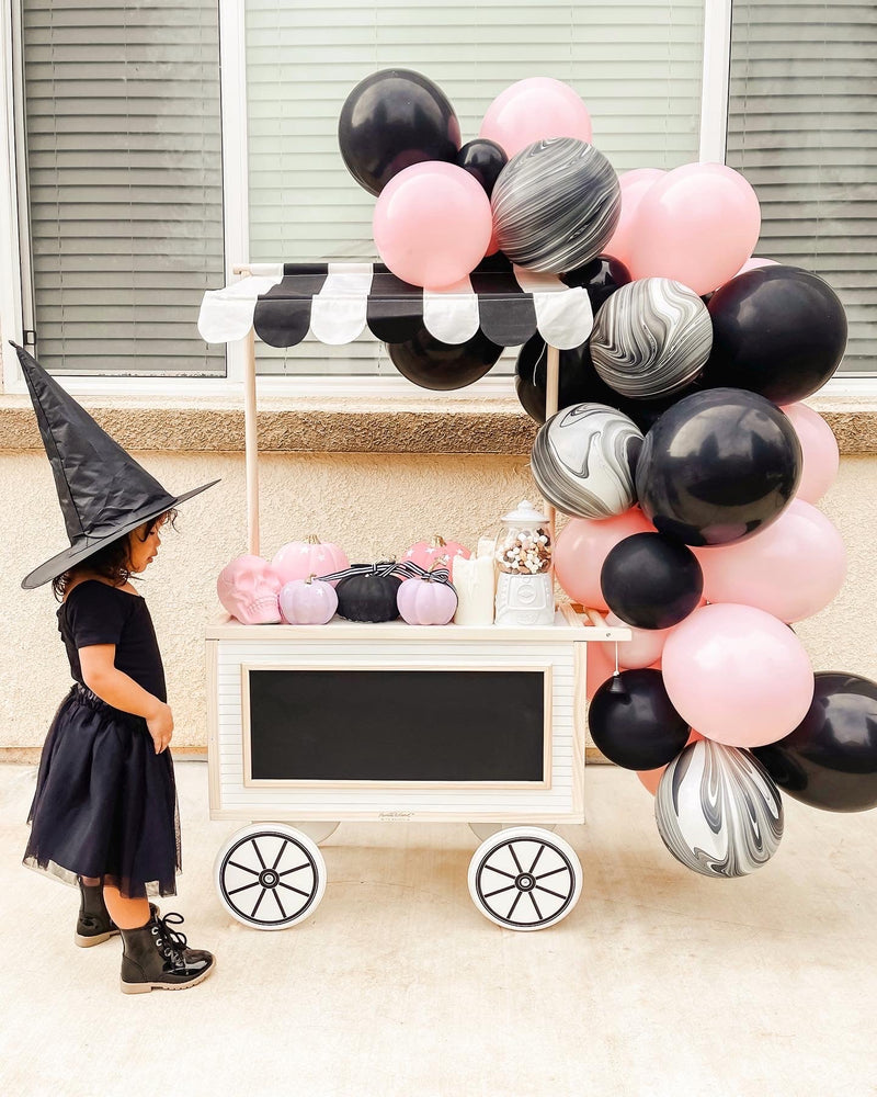 Halloween Balloon Arch - Pink & Black Balloon Garland Kit