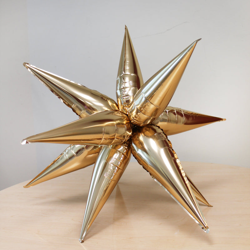 Gold Starburst Cluster Balloon (26 Inches)