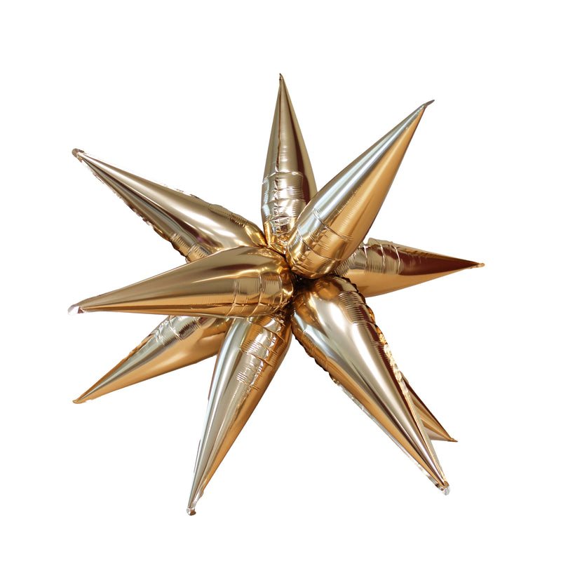 Gold Starburst Cluster Balloon (26 Inches)