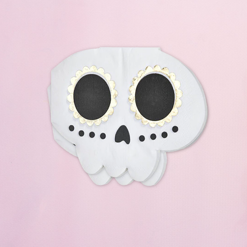 Cute Halloween Skull Napkins (Set of 20)