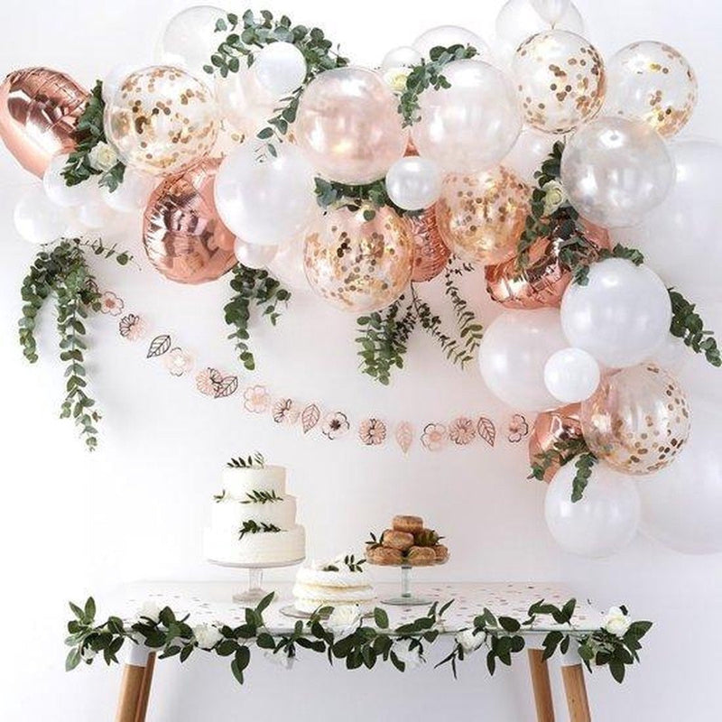 RoseGold & White Garland Balloon Kit