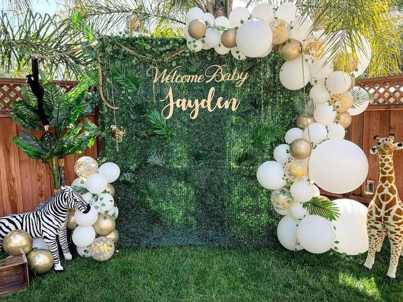 Gold Balloon Arch - White & Gold Balloon Garland Kit