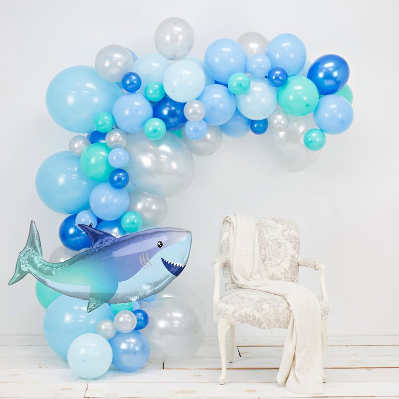 Blue Baby Shark Party Garland Balloon Kit