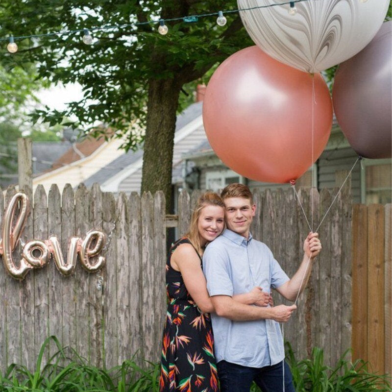 Rose Gold 3-Foot Giant Metallic Balloons