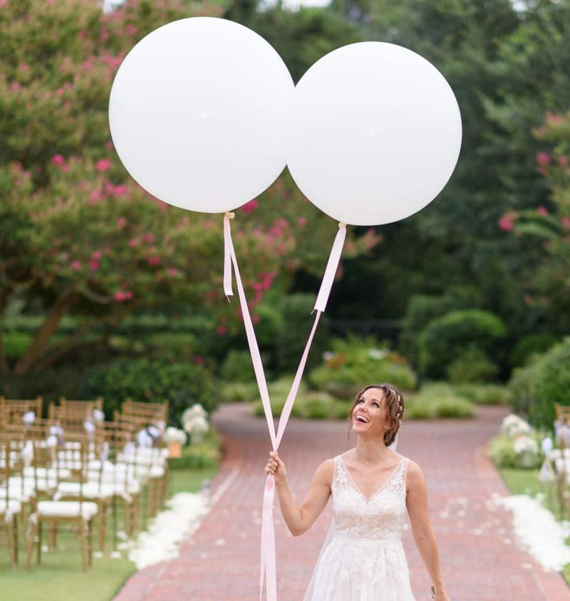 Three Foot Giant Neutral Balloons in Gray, White, Blush, Mauve, or Mocha 36"