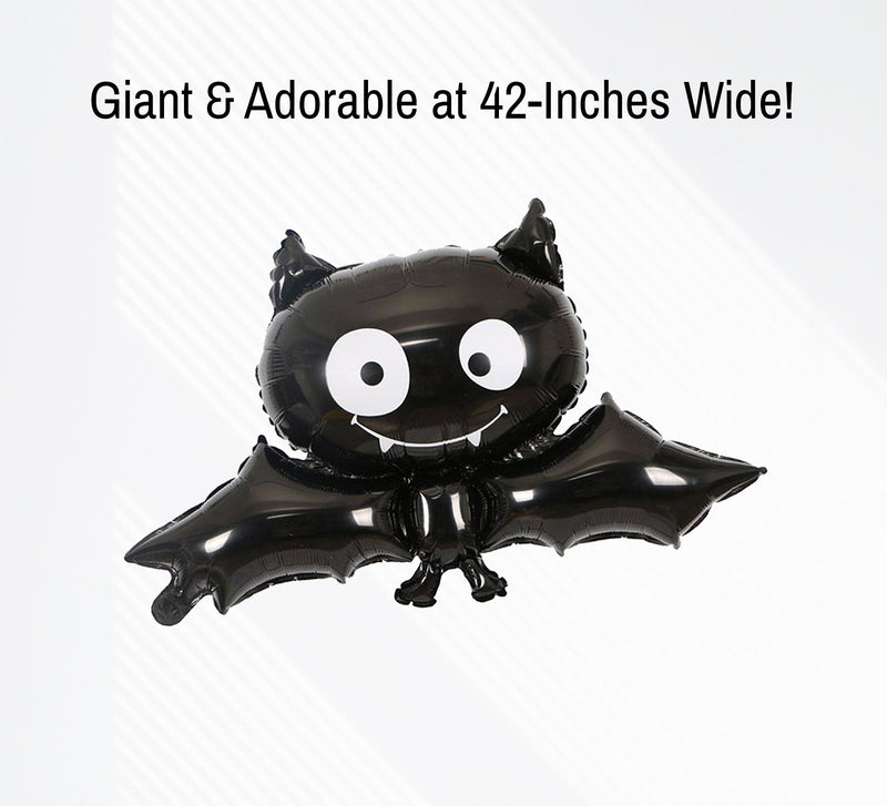 Giant Cute Black Bat Balloon (42 Inches) - Halloween Party Decoration