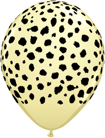 Ivory Cheetah Print Latex Balloons (10 Pack)