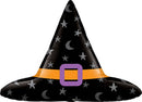 Giant Halloween Moon & Stars Witch Hat Balloon (40 Inches)