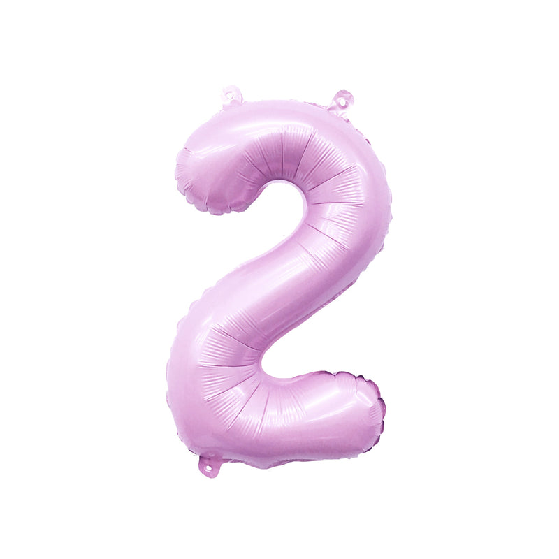 Giant Pastel Pink Mylar Foil Number Balloons (32 Inches)