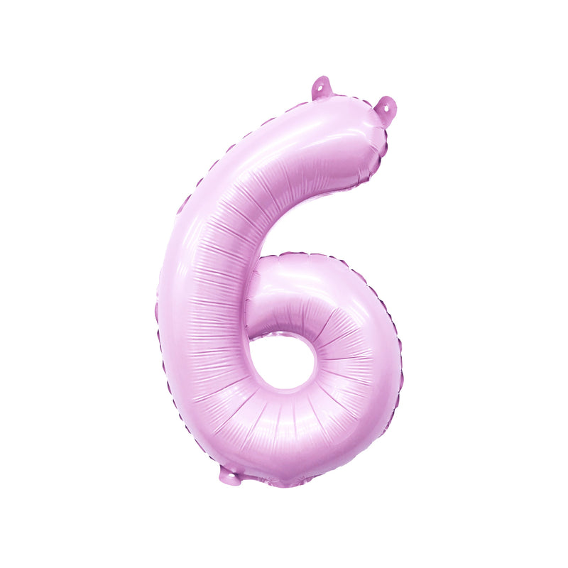 Giant Pastel Pink Mylar Foil Number Balloons (32 Inches)