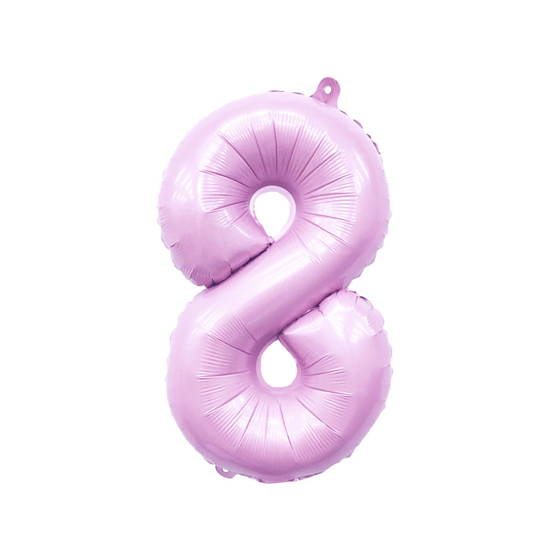 Giant Pastel Pink Mylar Foil Number Balloons (32 Inches)