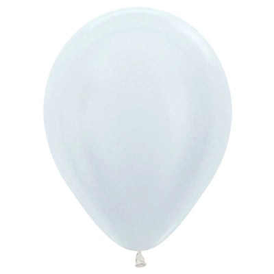 Premium Pearl White Latex Balloon Packs (5", 11”, 16”, 24”, and 36”)