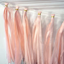 Pastel Pink Paper Tassel Tail - Tassel DIY Garland Kit