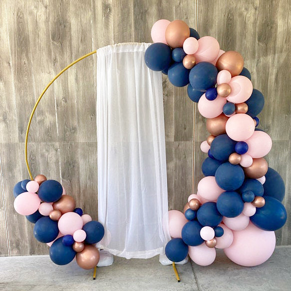 Navy, Pink & Rose Gold Balloon Garland Kit