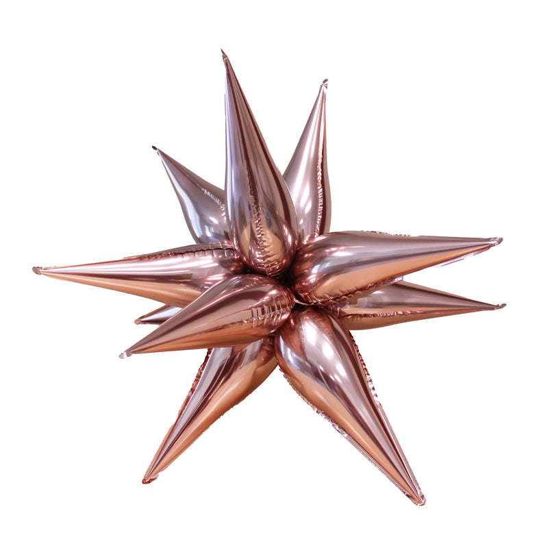 Rose Gold Starburst Cluster Balloon (26 Inches)