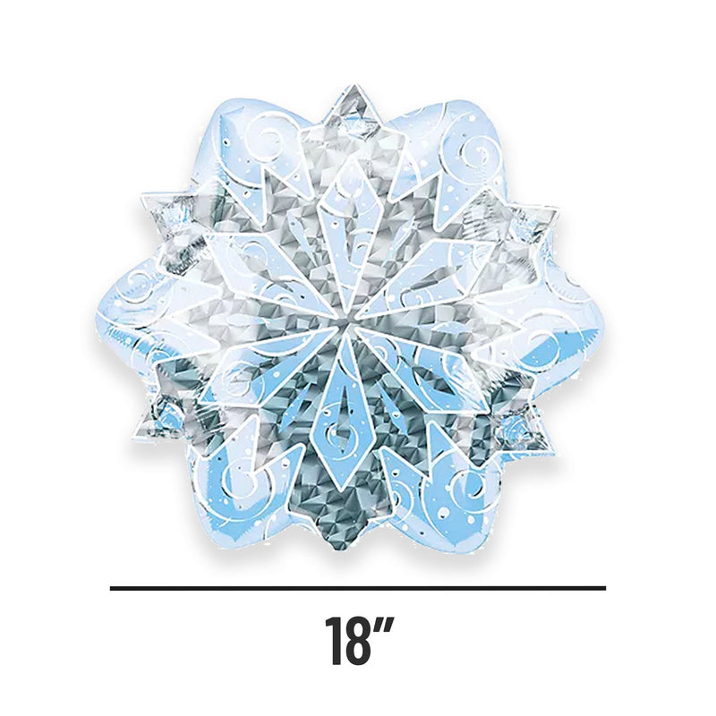 Light Blue Snowflake Balloon (18-Inches)