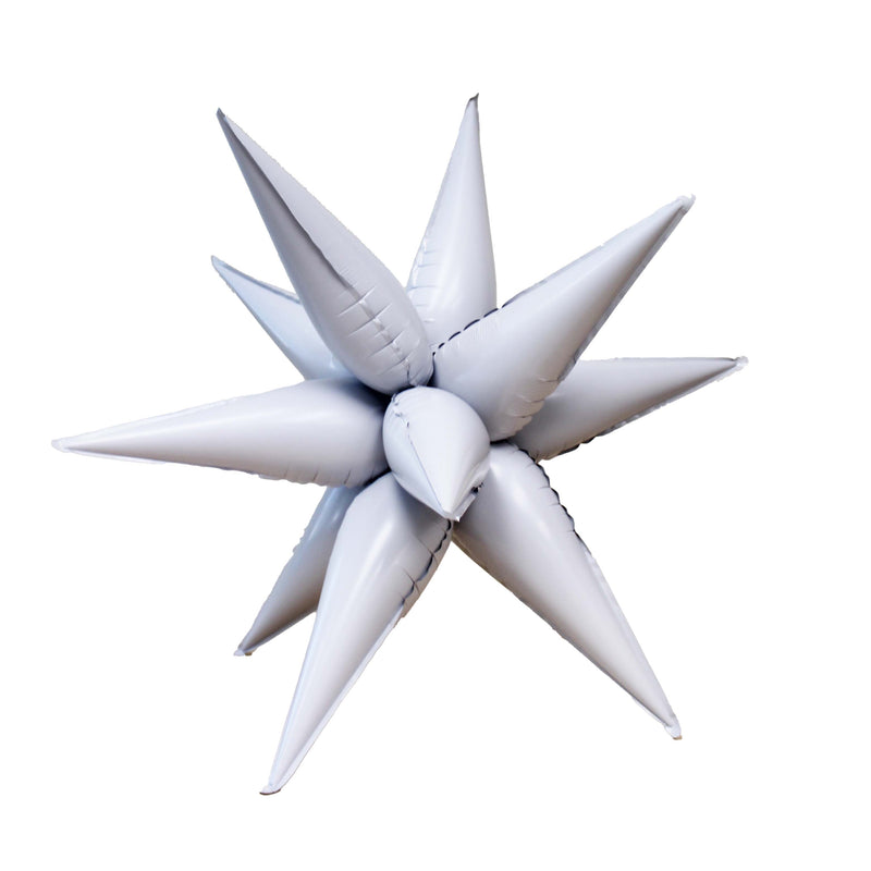 White Starburst Cluster Balloon (40 Inches)